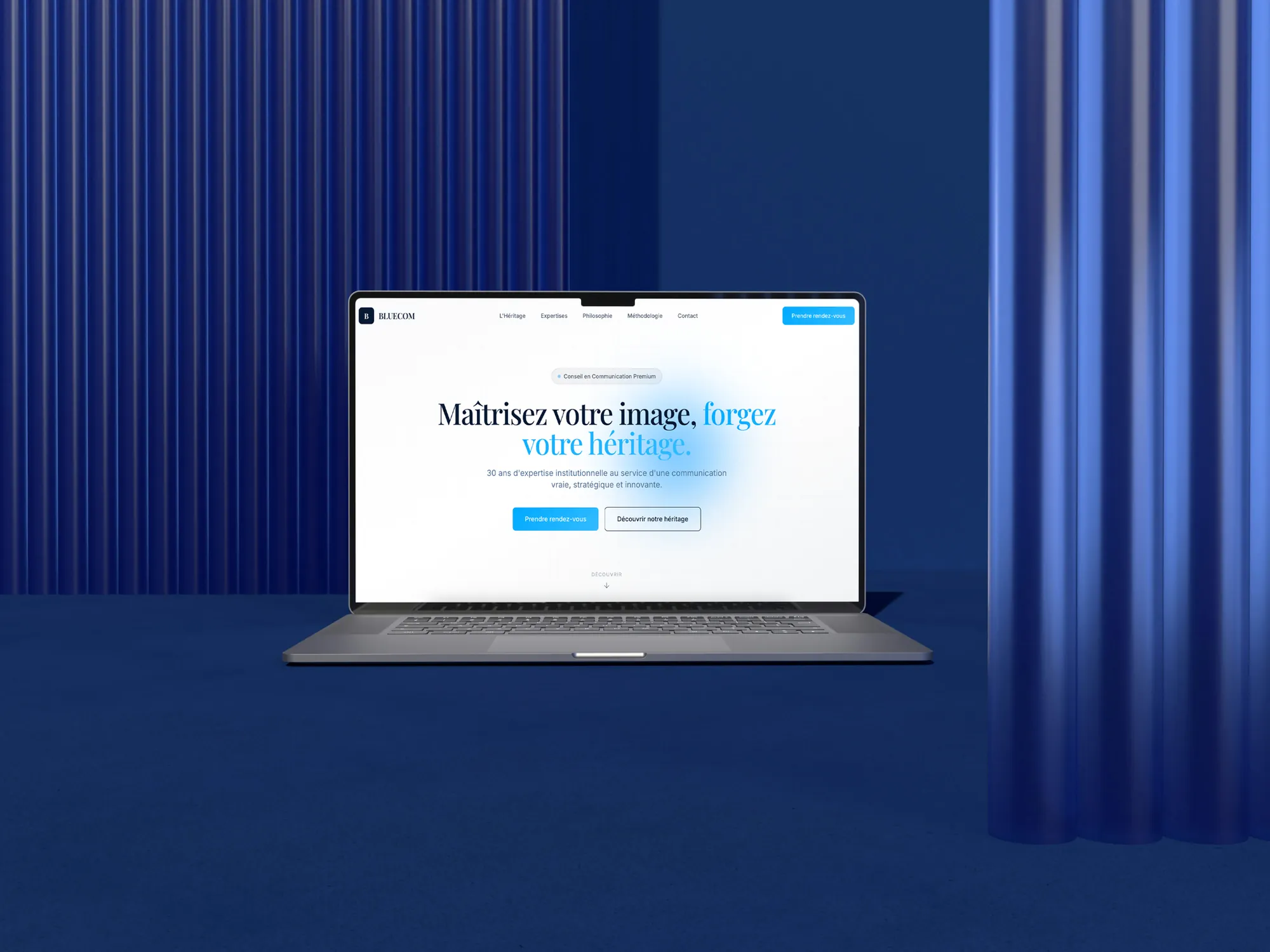 Bluecom Strategies website design